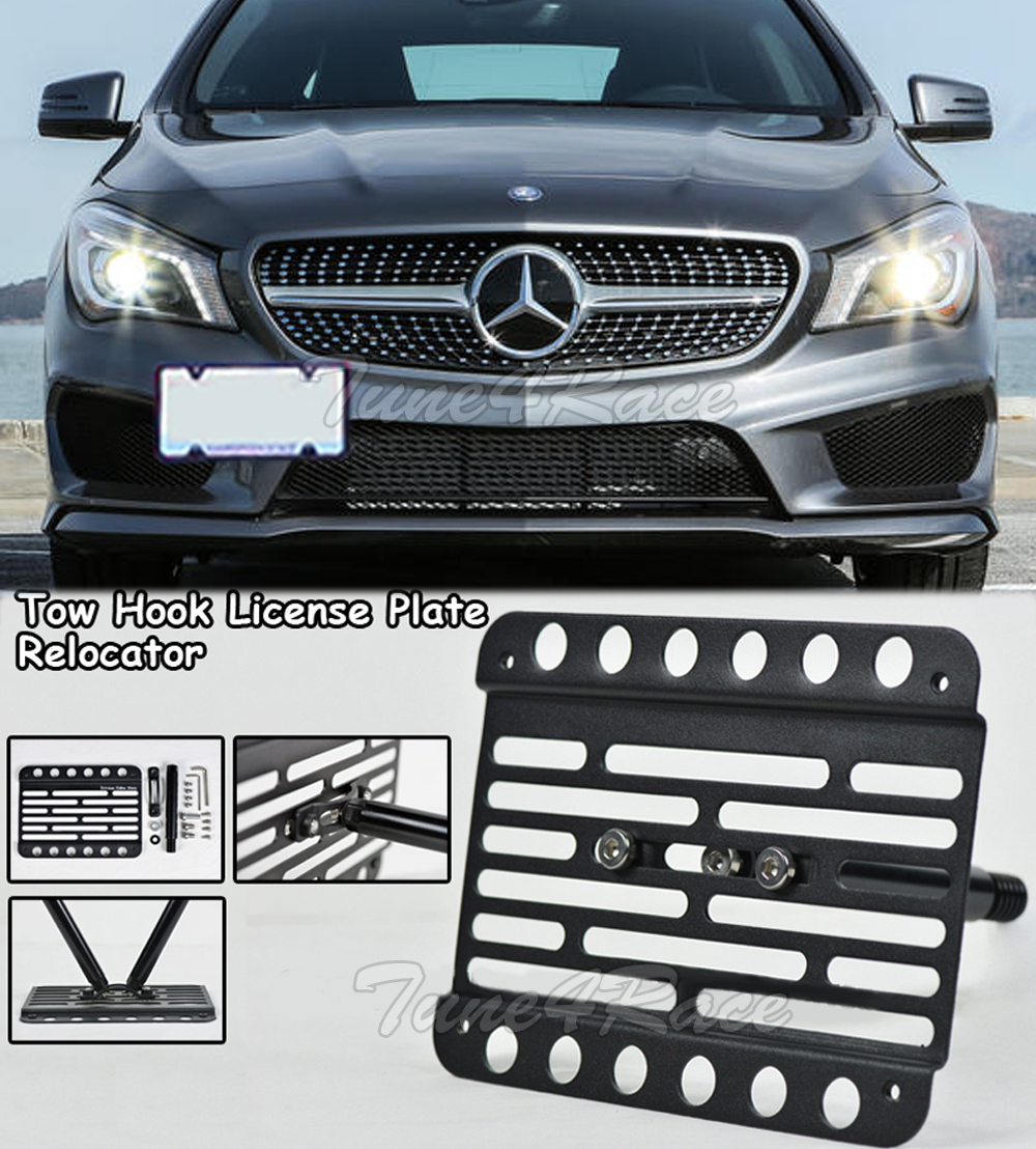 Extreme Online Store Front License Plate Bracket For 1999-2006 Mercedes CL-Class - Tow Hook Relocator, No Drill - View #11