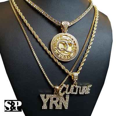 Hip Hop Migos Iced QC w/ Tennis Chain & CULTURE & YRN 3 Fashion 