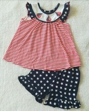 PATRIOTIC 4TH OF JULY OUTFIT - NEW 12-18M