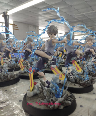 Epitome Figurine Killua Zoldyck – Statue Anime 18 Cm En PVC, Pose Dynamique Avec Effets Spéciaux, Décoration Bureau