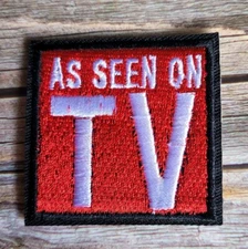 As Seen On TV Infomercial Logo 80's 90'S Television Shopping Iron On Patch 