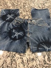 Be Bop Flare Leg Hippie HOBO Tie Dye Jeans Size 9 Made In USA Mom Style Jeans