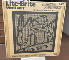 BRAND NEW SEALED--Lite Brite Wall Art Transformers by Hasbro