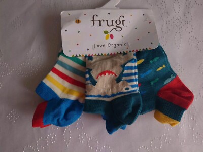 Frugi Arno Knöchelsocken UK 6-8 EU 23-26/Hai 