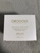 Orogold Cosmetics 24K Classic Body Scrub Classique Gommage White Gold 9.7 Oz New