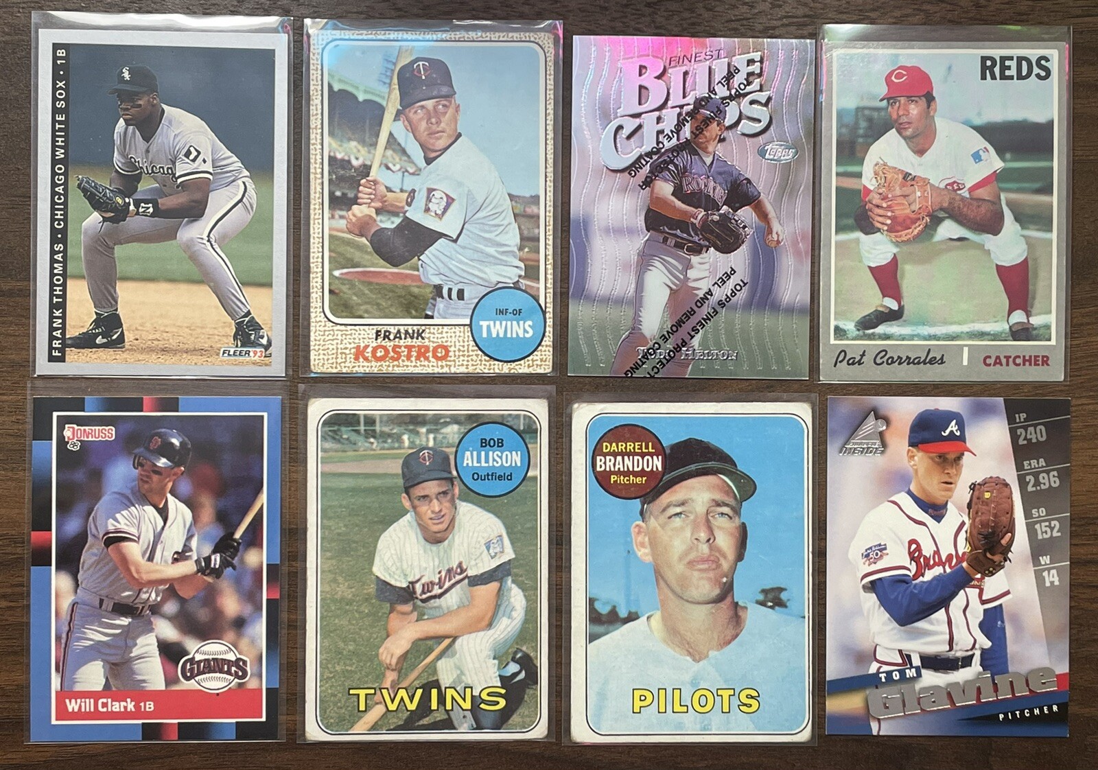 Vintage Baseball Card Collection Lot 1960s to 1990s w/300+ Cards/HOFers