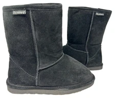 Bearpaw Women's Dorado Pull On Wool Lined Mid Winter Boots Black Size:9 175H