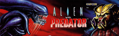 Alien VS Predator AVP Arcade Marquee For Header/Backlit Sign