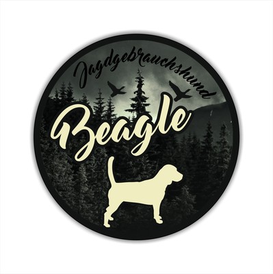 A_JGH Auto Aufkleber BEAGLE Jagdhund Hunde Hund Hundeaufkleber SIVIWONDER