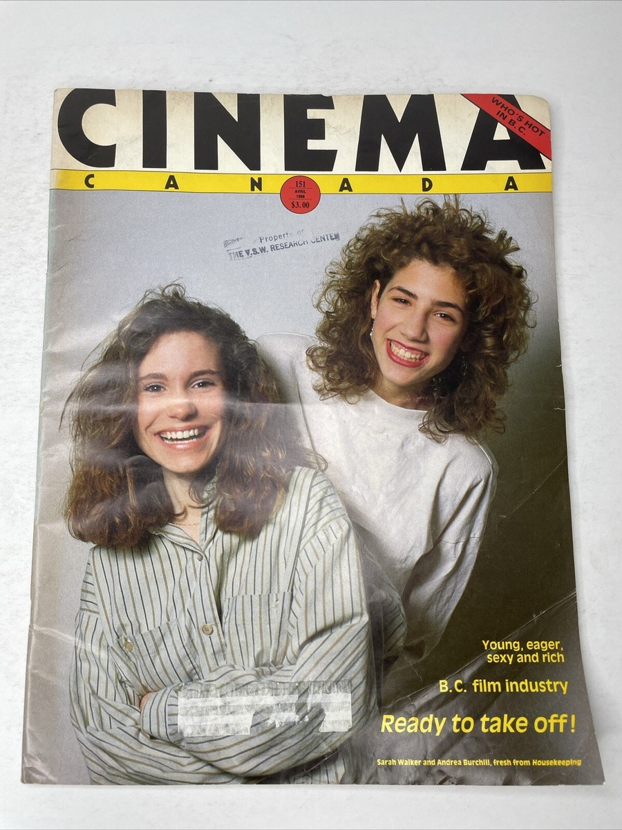 RARE CINEMA CANADA #151 MAGAZINE April 1988 Sarah Walker