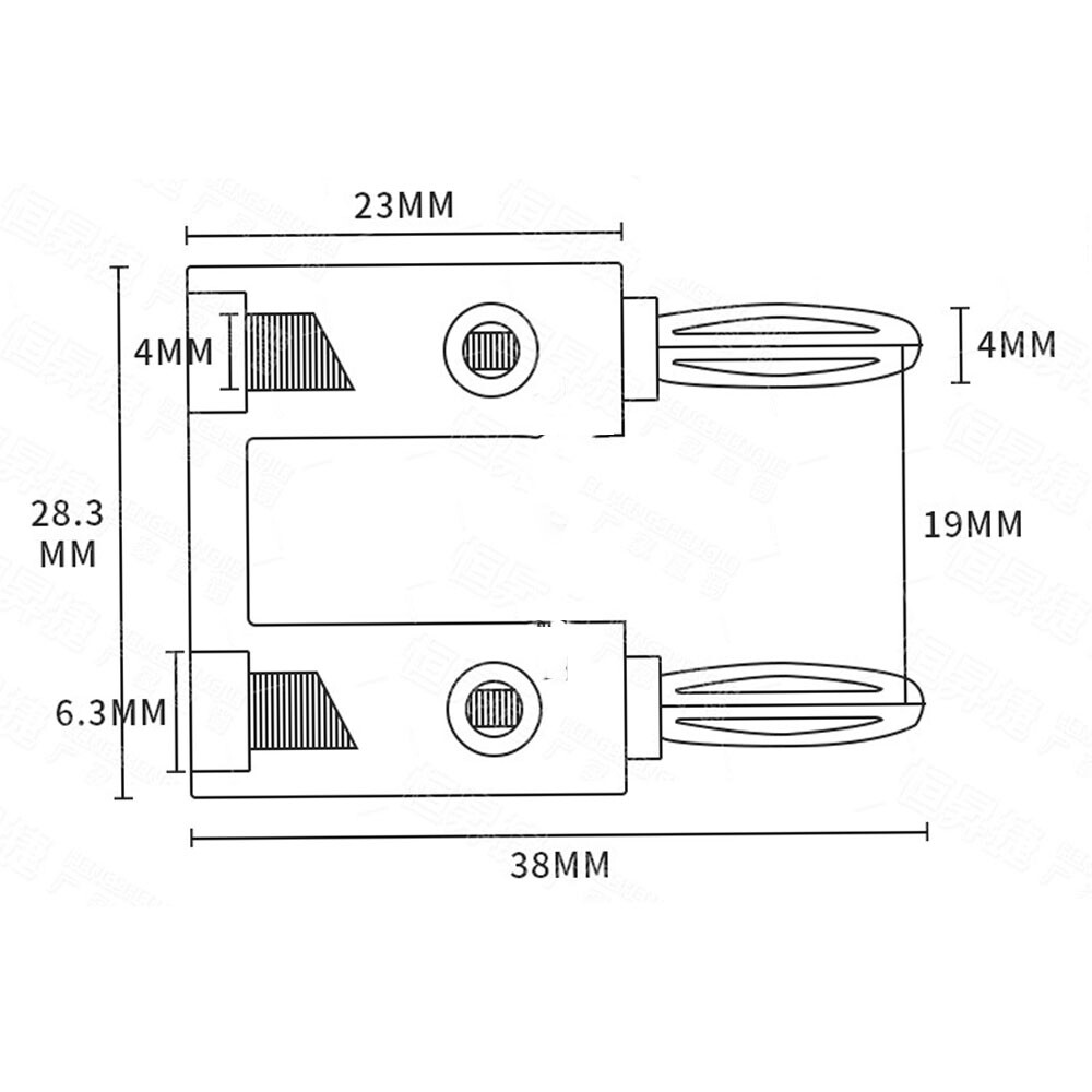 10 Pcs 4mm Gold Plated Dual Banana Plugs Screw Type Speaker Wire Cable Connector