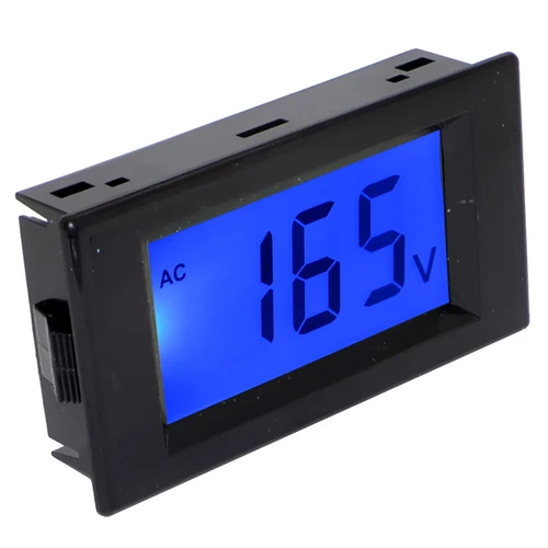 AC 80-500V Blue LCD Digital Voltmeter Voltage Measuring Instrument Tester
