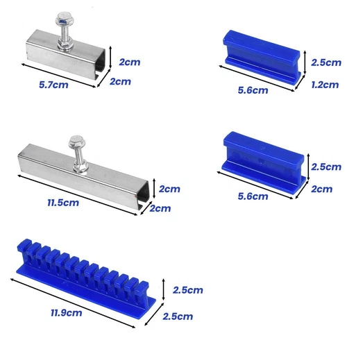 6PCS Slide Hammer Tool Puller Lifter The Cars Paintless Dent Removal Repair Blue - Picture 8 of 14