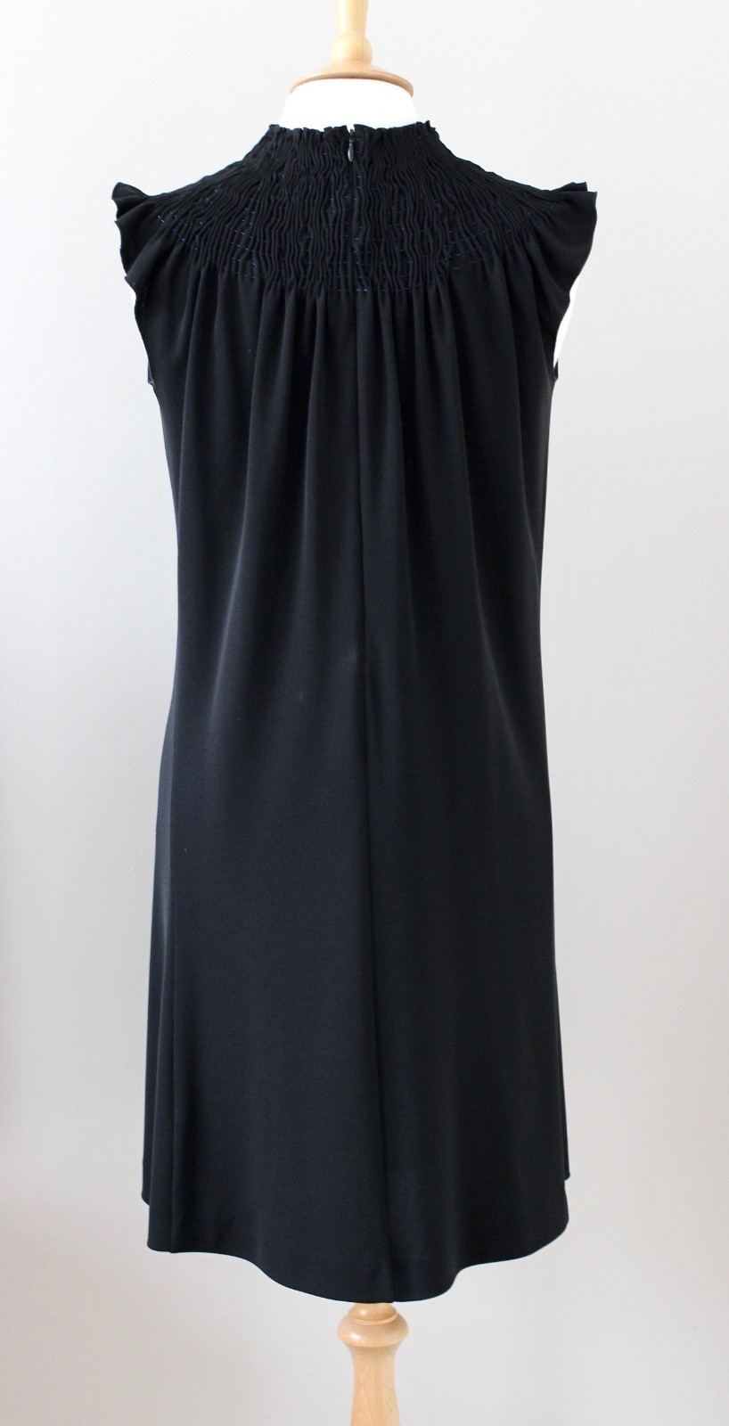 Abito midi nero YVES SAINT LAURENT YSL autunno inverno 2010 IT38 UK6 US0