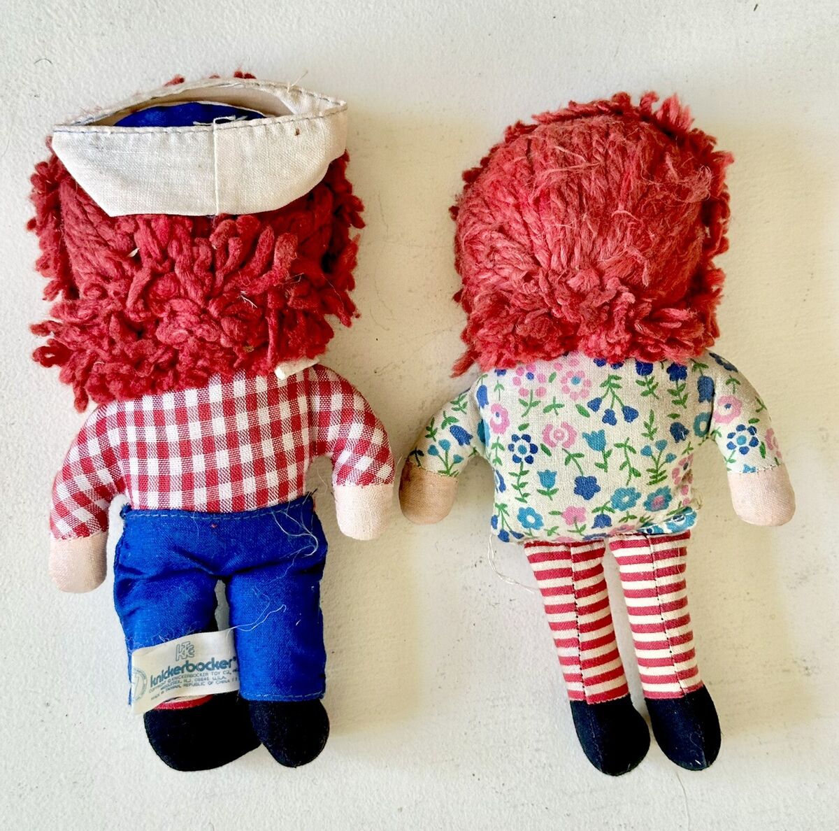 Vintage Mini Knickerbocker Raggedy Ann and Andy Dolls 7 Vintage Mini Knickerbocker Raggedy Ann and Andy Dolls 7
