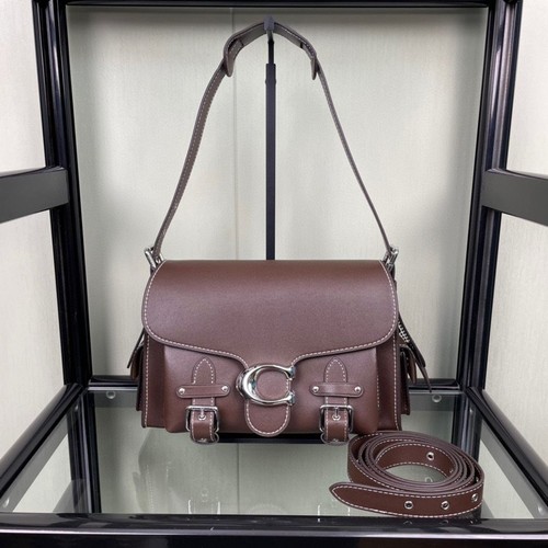 Borsa a tracolla Coach Cargo morbida pelle tabby acero CT721 outlet NUOVA - Foto 4 di 9