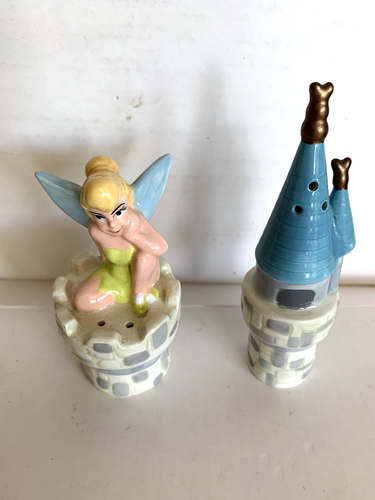 NEU Selten Disney Tinker Bell & Magic Kingdom Schloss Salz und Pfefferstreuer Tink