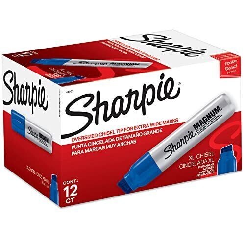 Magnum Permanent Marker, Oversized Chisel Tip, Great for Poster Boards, Blue,...