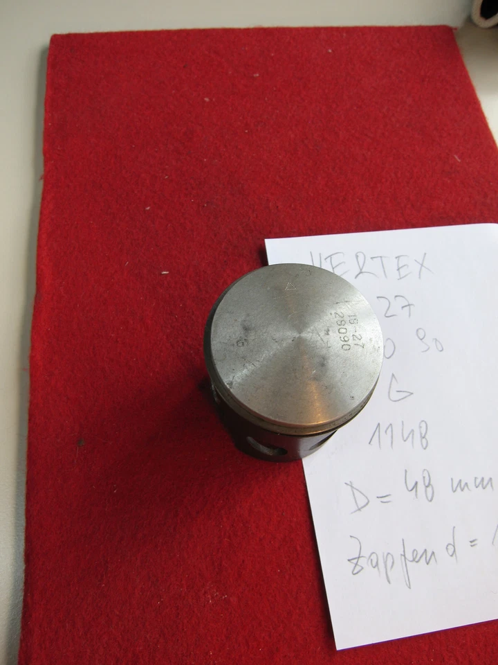 Vertex Kolben+Ringe D 48 mm 18 - 27 280 90 beschichtet 2T Race - Bild 3 von 4