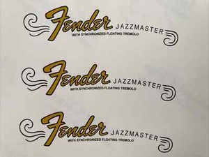 Guitares Jazzmaster Decal Headstock style années 70 Peel and Stick NEUVES non Guitares Jazzmaster Decal Headstock style années 70 Peel and Stick NEUVES non