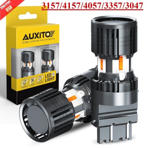 3157 4157 LED Turn Signal Light Bulbs Amber CANBUS Anti Hyper Flash Error Free A