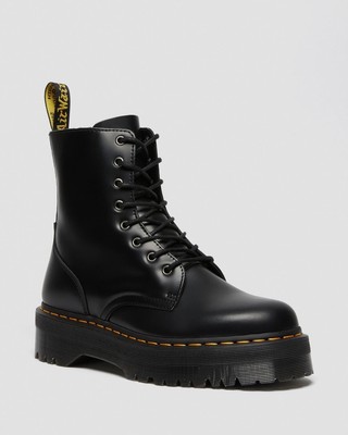 Dr Martens Jadon Black Polished Smooth Leather Boots Size UK 6/EU 39  damaged box | eBay
