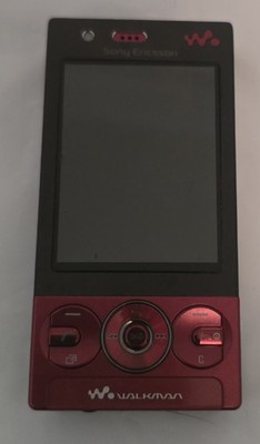 RARE Prototype Sony Ericsson Walkman W705 Red Mobile Phone READ P02