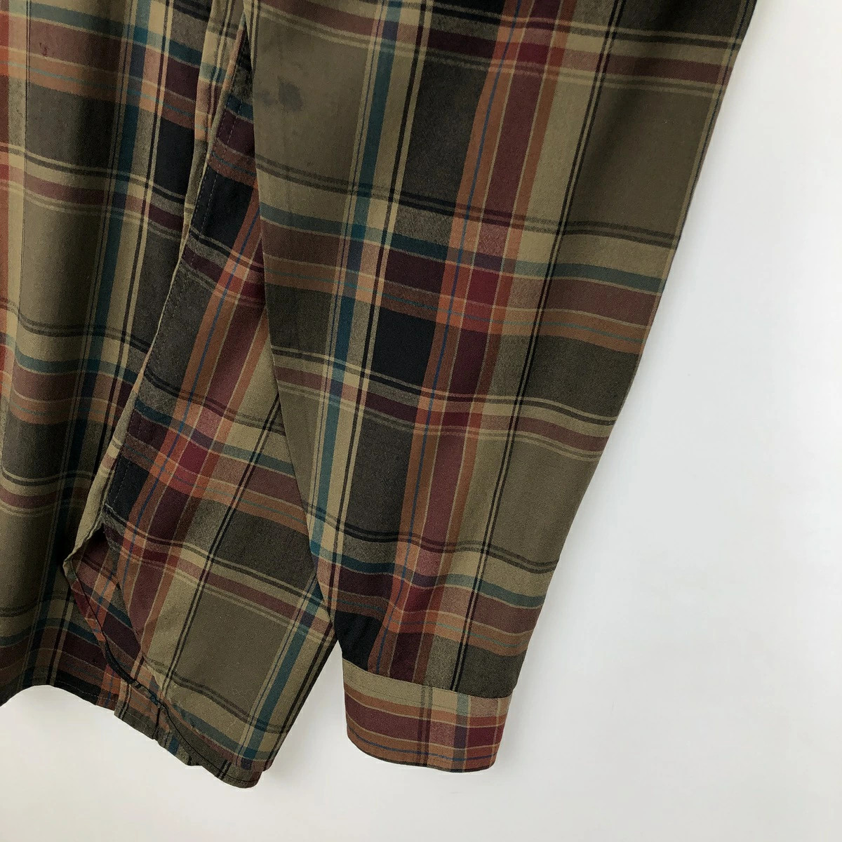 PENDLETON Old clothes 70'S check pattern button d… - image 11