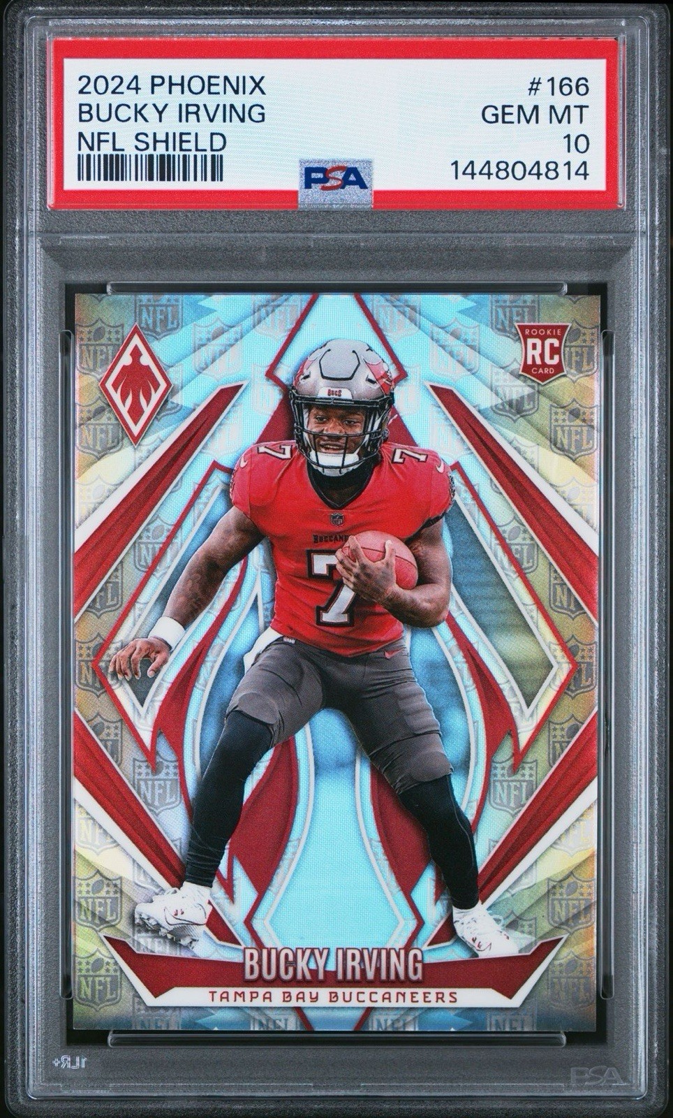2024 Panini Phoenix - Rookies Bucky Irving #166 NFL Shield /150 (RC)