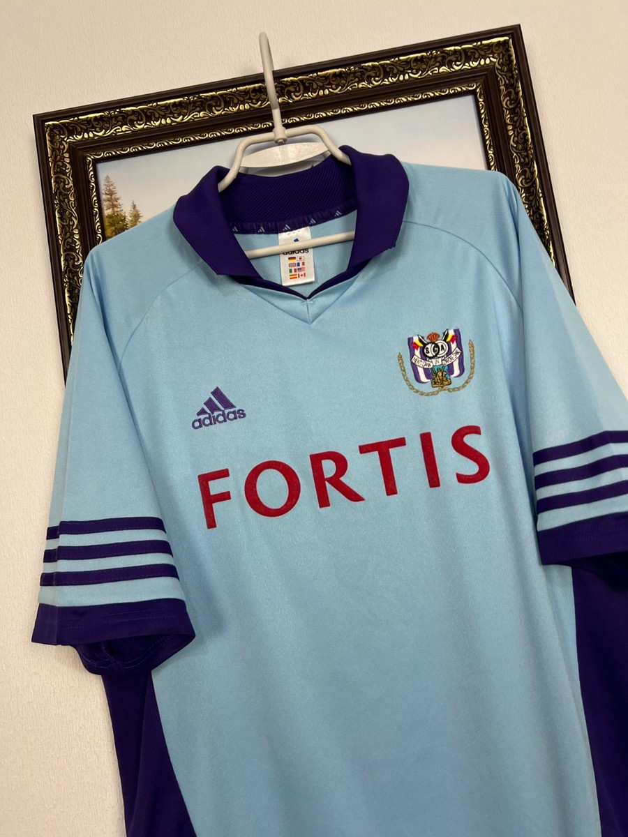 Anderlecht Away Football Shirt 2001 Soccer #7 Tarek Adidas Jersey