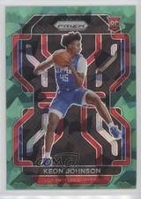 2021-22 Panini Prizm Green Ice Prizm Keon Johnson #326 0l8y
