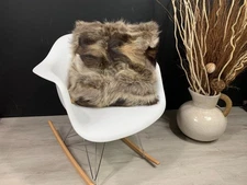 Real Soft Fox Fur Patchwork Pillow Cover - Elegant Home Decor Accent