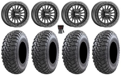 Metal FX Delta Bdlk 15'' Wheels Bk 28'' Mongrel Tires Pioneer 1K / Talon