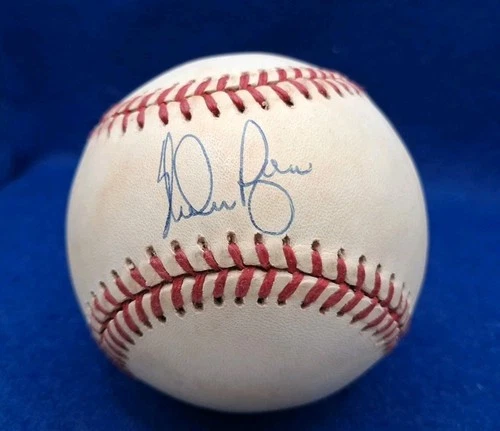 Nolan Ryan Autographed American League Baseball Authentic Rangers HOF