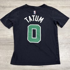 Jayson Tatum Shirt Boston Celtics NBA Youth Medium Black Tee