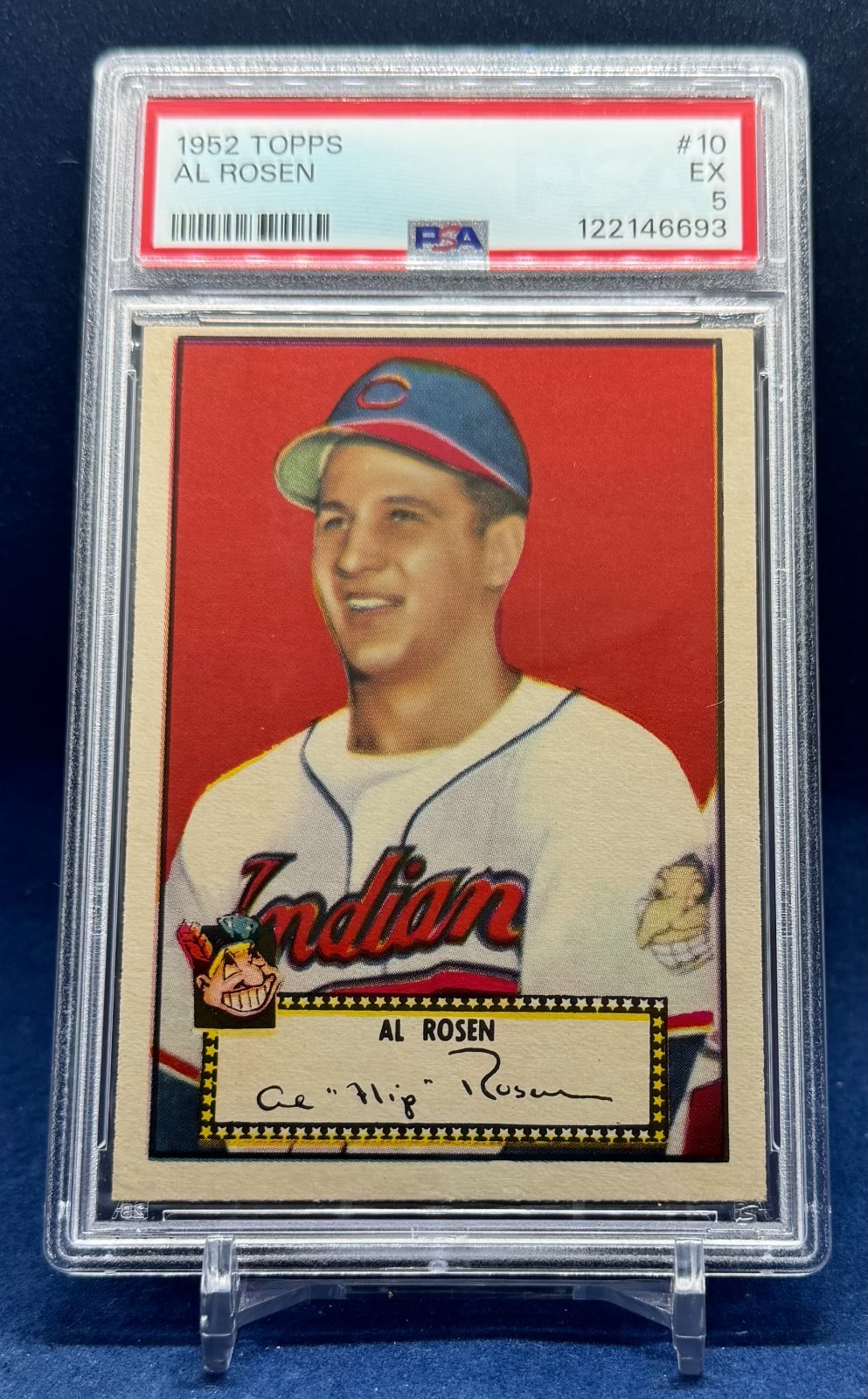 1952 Topps # 10 Al Rosen PSA 5 EX