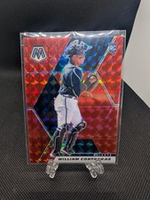 2021 Panini Mosaic William Contreras RC Reactive Red Mosaic Prizm #201 🔥 