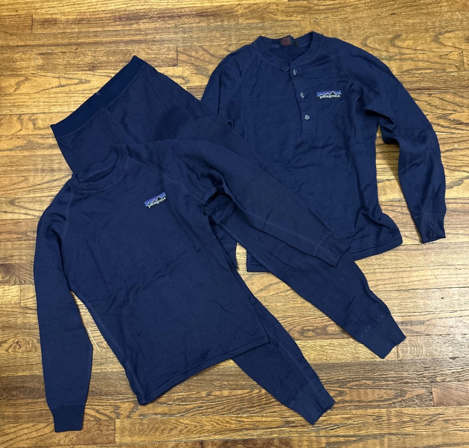 Vintage Patagonia Pants Mens Small Blue Base Layer Set Of 3 Hiking Camp Adult
Opens in a new window 