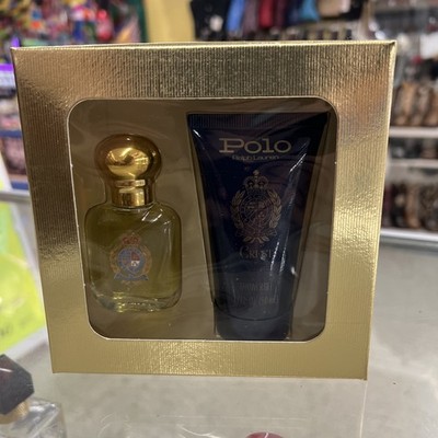 POLO CREST Ralph Lauren 0.5oz EDT+ shower gel Mini Vintage Rare new never used 