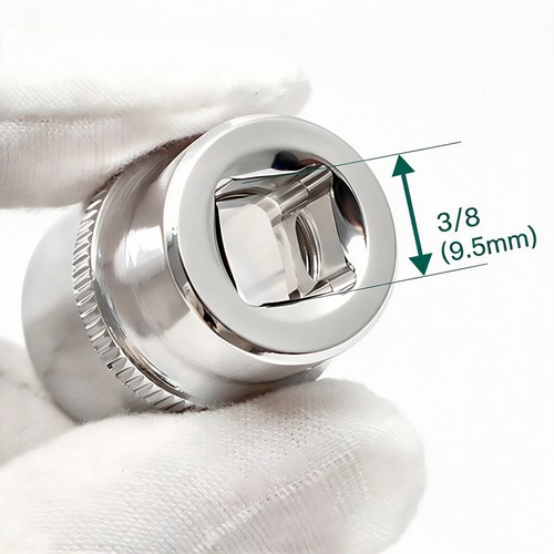 Chrome Plated 6 Point Sockets 3/8" Drive, Shallow or Deep Choose Size 6mm - 24mm - Afbeelding 2 van 47