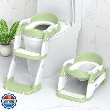 Potty Training Seat, Toddler Potty Training Toilet with Step Stool Ladder for