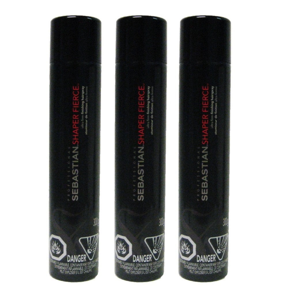 Sebastian Shaper Fierce Ultra Firm Finishing Hair Spray 10.6 oz Pack of 3 Fresh