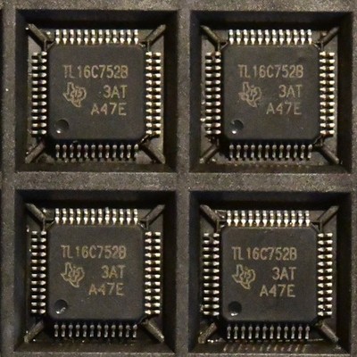 35pcs TL16C752BPT TI Dual UART w/ 64-Byte FIFO 3.3V 48-LQFP SMD USA