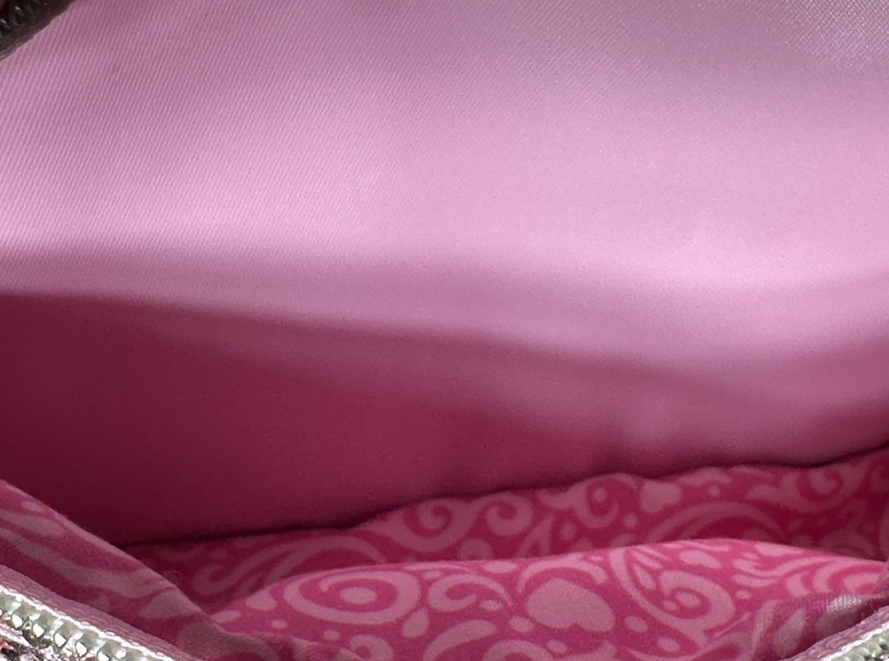 Disney Cruise Line Bibbidi Bobbidi Boutique Backpack Pink bippity Sequins CLEAN