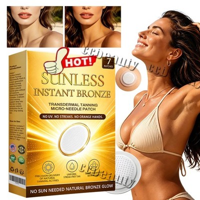 Sunless Natural Glow Tanning Microdarts Patch Enhances Your Natural Tan