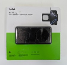 NEW Belkin BoostCharge Pro 2-in-1 Magnetic Wireless Charging Pad with Qi2 Black