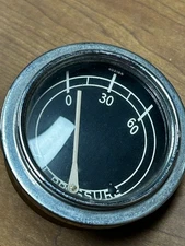NOS Vintage Chris Craft Stewart Warner Oil Pressure Gauge 0-60 PSI