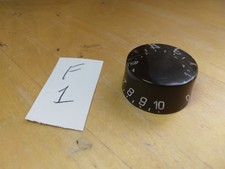Gibson Style Speed KNOB. One 1 , Black push on Guitar Knob, Plastic