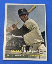 1957 Topps Set-Break #377 Andre Rodgers NR-MINT *Jsnicestuff* New York Giants RC