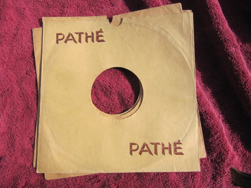 3 x 1930 PATHE ART DECO RECORD 10" 25 cm SLEEVES French Miroir de la Voix Opera